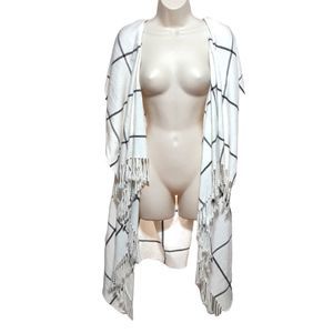 Plaid Cardigan/ overthrow/ shrug for Woman! One size fits most.